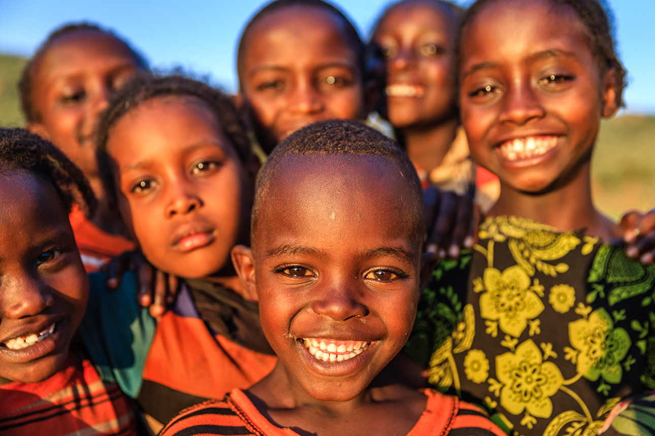 children smiling